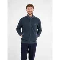 Lerros Sweatjacke mit Logo Stickerei blau