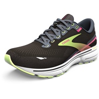 Brooks Ghost 15 Sneaker, Black Ebony Sharp Green, 41