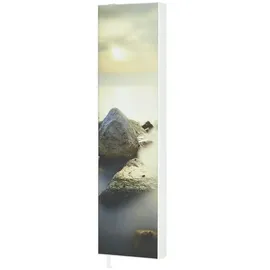 Möbel Kraft Mehrzweckschrank 48 x 191 x 20 cm Grau