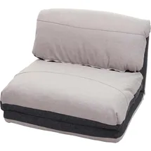 MCW Schlafsessel MCW-E68 Stoff/Textil 0 x 0 x 0 cm Dunkelgrau/Hellgrau mit verstellbarer Rückenlehne und Schlaffunktion