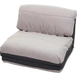 MCW Schlafsessel MCW-E68 Stoff/Textil 0 x 0 x 0 cm Dunkelgrau/Hellgrau mit verstellbarer Rückenlehne und Schlaffunktion