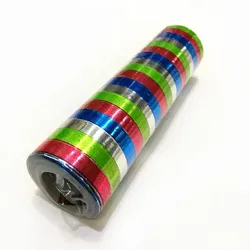 Glitzer Luftschlangen bunt metallic