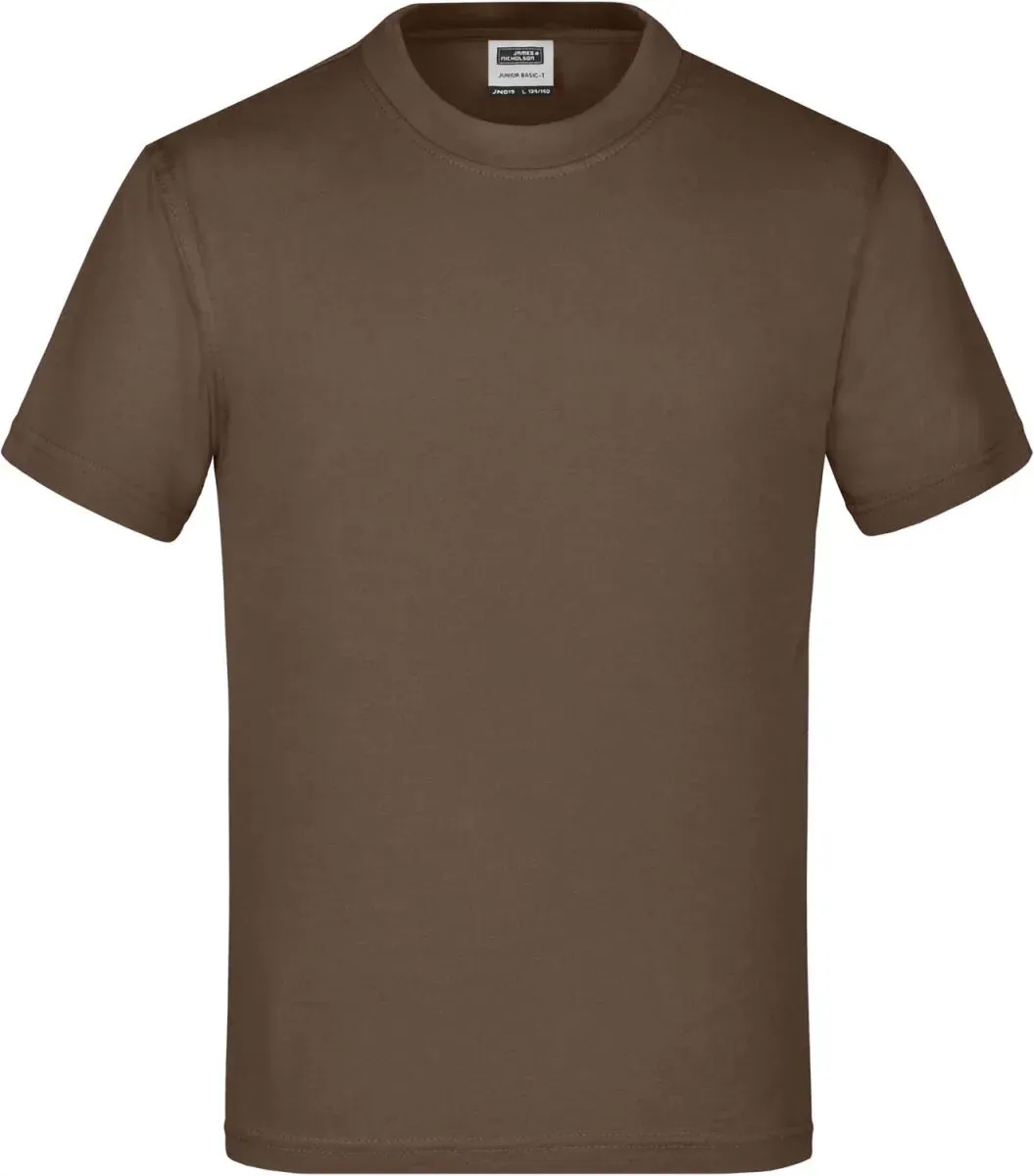 James & Nicholson Kinder T-Shirt JN019 brown S (110/116)