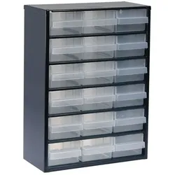 RAACO Schubladenmagazin 918-02 mit 18 Schubladen 417 x 306 x 150 mm