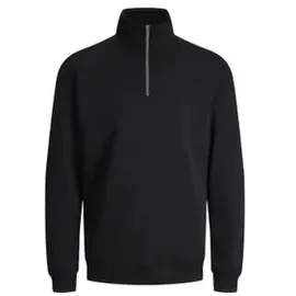 JACK & JONES JJEBRADLEY SWEAT HALF ZIP Herren Schwarz M