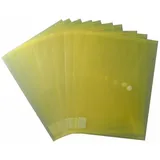 EXXO by HFP 90153 Dokumententaschen A4 quer mit Klettverschluss Trans. gelb-pack von 10, 335 mm x 240 mm