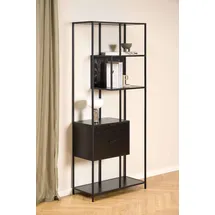 Actona Seaford Raumteiler 77 x 35 x 185 cm Schwarz