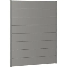 Biohort Sichtschutzelement 150 x 180 cm Quarzgrau Metall