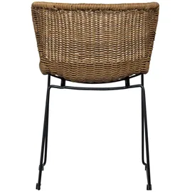 Woood Wings Gartenstuhl 55 x 54 x 77,5 cm schwarz 2er Set