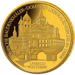 100 Euro Goldmünze 2009 "UNESCO Weltkulturerbestadt Trier", Prägezeichen ADFGJ