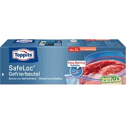 28 Toppits Gefrierbeutel SafeLoc 3,0 l