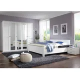 Schlafzimmermöbel Set in Weiß Landhaus modern (vierteilig)