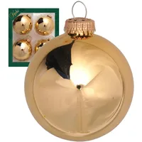 Krebs Glas Lauscha Gold 8cm