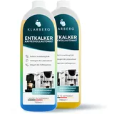 KLARBERG® Entkalker Kaffeevollautomat geeignet für DeLonghi, Siemens, Philips, Nespresso, Melitta, Sage uvm. - Universal Kaffeemaschinen Entkalker flüssig - 2 x 750 ml
