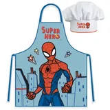 Marvel Spider-man Spider-Man Kinder Küchenset Schürze und Mütze | Gr.: onesize