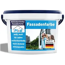 Plid Fassadenfarbe Aussenfarbe Fassadenwetterschutz Weiß Weiß