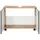 WELLTIME Waschbeckenunterschrank Trento 80 x 54 x 19 cm Braun/Grau