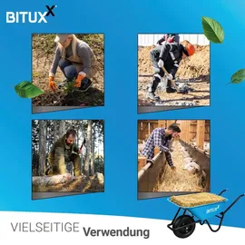 BITUXX Schubkarre 100 l 250 kg