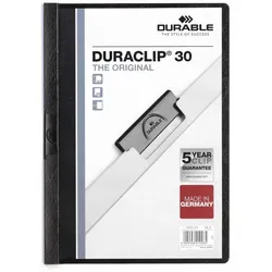 DURABLE Klemmhefter DURACLIP ORIGINAL 30, DIN A4, schwarz