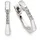 Bruno Banani Creolen eckig Silber rhodiniert 13mm mit Zirkonia