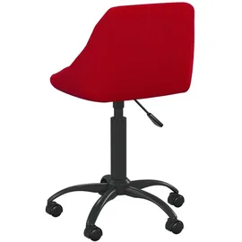 vidaXL Bürostuhl Samt Weinrot