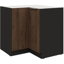 Küchen-Preisbombe Eckunterschrank 90 x 90 cm Schwarz