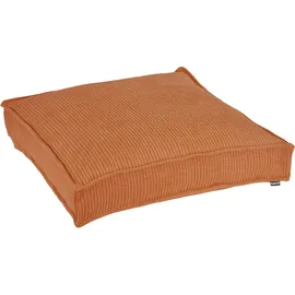 H.O.C.K. Jonny Matratzen- und Palettenkissen - Feiner Cordstoff, (Honey-orange, 60x60x10cm)
