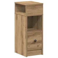 VidaXL Nachttisch mit Schublade Artisan-Eiche 25x31x66 cm