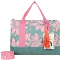 Fritzi aus Preußen Fritzi x Frida Kahlo Limited Bloom Schultertasche Textil Petrol