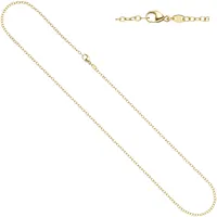 Goldkette JOBO Halsketten Gr. Gelbgold 585, Länge: 50 cm, gelb (gelbgold 585) Damen Goldketten Weit-Ankerkette 585 Gold 50 cm 2 mm