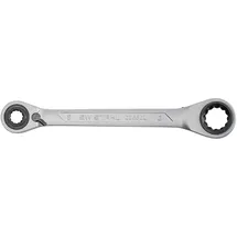 SW Stahl Ringratschenschlüssel 4 in 1 SW 10, 13, 17, 19 mm