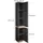 Vicco Gloria Hochschrank 33 x 197,5 cm Anthrazit/Sonoma/Holz