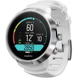SUUNTO D5 Tauchcomputer mit Farbdisplay, 100m Wasserdicht, Alarmfunktion, Stoppuhr, Wetterinformationen, Kompass und einer Akkulaufzeit von bis zu 12 Stunden im Tauchmodus, Weiß