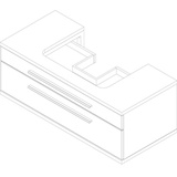 Fackelmann Waschbeckenunterschrank »Stanford«, Badmöbel Breite 110 cm weiß