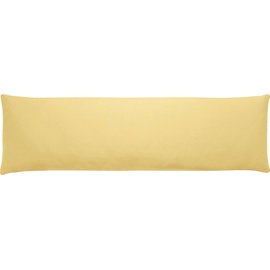 Kneer Seitenschläferkissenbezug »Edel-Zwirn-Jersey«, (1 St.), für Seitenschläferkissen, gelb