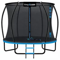 Thunder Gartentrampolin Ultra 305 cm 10 ft Innennetz 150 kg Blau Schwarz - Blau