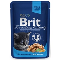 Brit Premium Cat Pouches Chicken Chunks 100 g