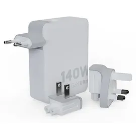 Xtorm Gan Ultra USB 3-USB-C Schnellladegerät 140W Weiß + Adapter + USB-C Kabel