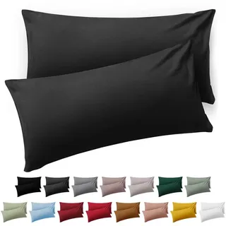 Blumtal Kissenbezug Blumtal 40 x 60 cm Anthrazit