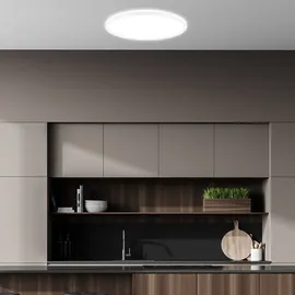 Briloner LED-Deckenleuchte Tava A, Ø 42 cm, Kunststoff, weiß