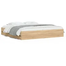 vidaXL Bettgestell 200 x 200 cm Bronze