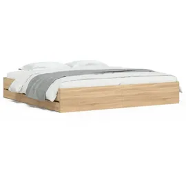 vidaXL Bettgestell 200 x 200 cm Bronze