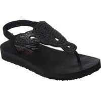 Skechers Damen Zehentrenner Meditation Pearl Perfection Schwarz, Schuhgröße:EUR 41 - 41 EU