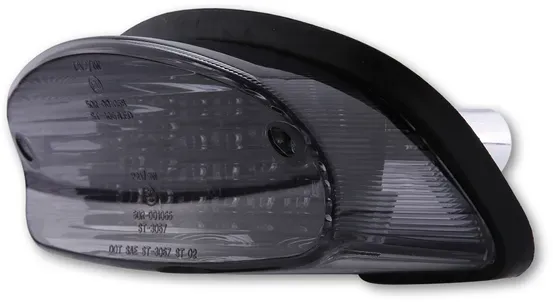 HIGHSIDER smart LED Rücklicht schwarz Honda Style, E-geprüft (1Stk), schwarz