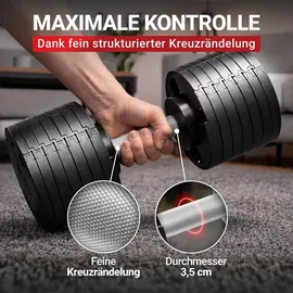 MIWEBA verstellbare Kurzhantel VH200 2-28 kg Stahl schwarz