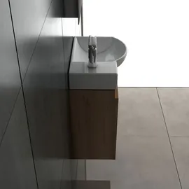 Alpenberger Waschbecken mit Unterschrank | Badschrank mit Softclose | Badmöbel Set