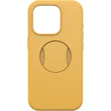 Otterbox OtterGrip Symmetry Hülle für iPhone 15 Pro für MagSafe, Sturzsichere, schützende Hülle mit eingebautem Griff, 3X getestet nach Militärstandard, Gelb