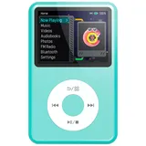 Innioasis Y1 64GB MP3 Player - Zeitlose Klasse: Touch Wheel-Steuerung, Bluetooth, Video-Player, Hörbücher, FM-Radio, Kinder Musikplayer(blau)