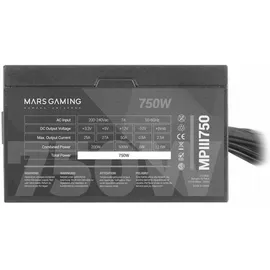Mars Gaming MPIII750, 750W Netzteil, - Black