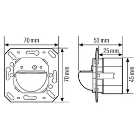 ESYLUX Wand-Präsenzmelder 180 Grad PD-C 180i KNX